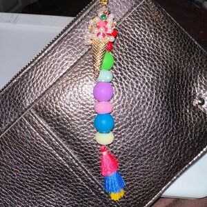 Colorful Beaded Tassel Keychain